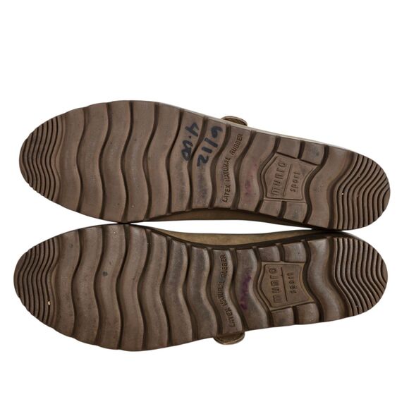 Munro American Sport Mary Jane Shoes Sz 8.5 N Buckle Tan Nubuck Suede Comfort - Picture 14 of 14